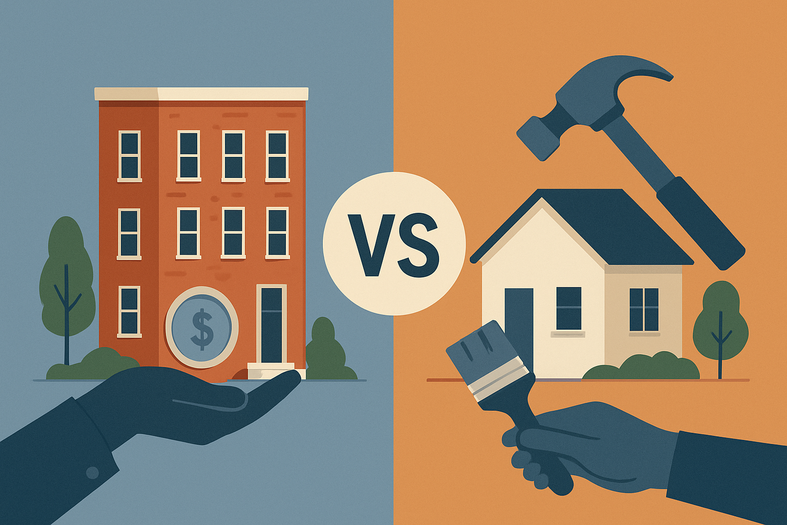 Rental Property vs. Flipping Homes